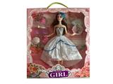 OBL867111 - 11.5 SOLID BODY 12 JOINT WEDDING BARBIE WITH BLISTER ACCESSORIES