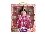 OBL867112 - 11.5 SOLID BODY 12 JOINT WEDDING BARBIE WITH BLISTER ACCESSORIES