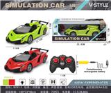 OBL867222 - 1:18敞篷兰博基尼四通遥控车带前灯光（推杆手柄遥控器）