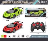 OBL867223 - 1:18敞篷兰博基尼四通遥控车带前灯光（推杆手柄遥控器）