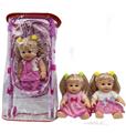 OBL867604 - 13 INCH ENAMEL DOLL WITH FOUR TONE IC AND IRON TROLLEY