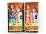 OBL867885 - HIGH END 11.5 INCH LONG BRAIDED 10 JOINT FASHION BARBIE WITH KOALA