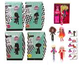 OBL867920 - OME.. 9 INCH SURPRISE DOLLS 4 DOLLS WITH COMB, BAG, MIRROR AND A SUIT