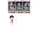 OBL867937 - 6 INCH 12 JOINT REAL BODY 3D REAL EYE WEDDING DRESS AMY DOLL