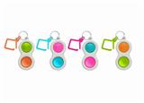 OBL868824 - FINGER BUBBLE KEYCHAIN