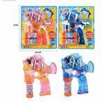 OBL868892 - TRANSPARENT CLOWNFISH FOUR LIGHT BUBBLE GUN