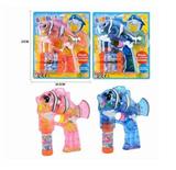 OBL868893 - TRANSPARENT CLOWNFISH FOUR LIGHT BUBBLE GUN