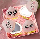 OBL869554 - PEACH HEART BEAUTY MIRROR