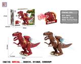OBL870105 - ARMORED, SMOKE PUFFING TYRANNOSAURUS REX, ELECTRIC CRAWLING DINOSAUR, WITH SOUND, AUTOMATIC FORWARD, EQUIPPED WITH A WATER BOTTLE