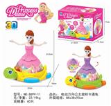 OBL870565 - ELECTRIC 10,000-WAY PRINCESS SPIN CARTOON TURTLE, 2 COLOR MIX