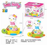 OBL870567 - ELECTRIC 10,000-WAY KATETY CAT SPIN CARTOON TURTLE, 2 COLOR MIX