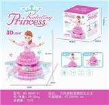 OBL870580 - ELECTRIC 10,000-WAY ROTATING CAKE BARBIE PRINCESS