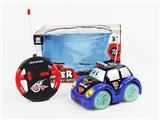 OBL870758 - 四通遥控明轮音乐灯光卡通车