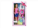 OBL870875 - 11.5 INCH 11 JOINT FASHION STRIPED DRESS BARBIE
