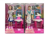 OBL870918 - 11.5 NURSE BARBIE MAN DOCTOR LIVE HAND
