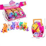 OBL871035 - ENAMEL PEGASUS SIX COLOR MIXED DISPLAY BOX PONY 12PC