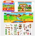 OBL871118 - MAGNETIC FARM ANIMAL SCENE PUZZLE