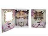 OBL871190 - 12 INCH FLIP BOX REAL 11 JOINT 3D EYE WEDDING DRESS FASHION FAT CHILD DOLL