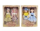 OBL871192 - 12 INCH SOLID 11 JOINT 3D EYE FASHION FAT CHILD DOLL (TWO CLOTHES)