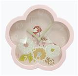 OBL871805 - Plum shaped second skipping alarm clock