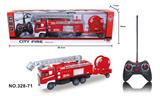 OBL871969 - 四通遥控云梯拖水管消防车