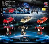 OBL872202 - 1：12兰博基尼五通遥控变形车 带一键自动演示