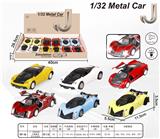 OBL872897 - 1:32合金回力仿真车兰博基尼、法拉利带声光，包电（AG13*3）