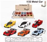 OBL872898 - 1:32合金回力仿真车法拉利、布加迪