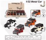 OBL872909 - 1:32合金回力仿真车路虎卫士带声光，包电（AG13*3）