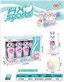 OBL872973 - 6 LIGHT BOTTLE 1 LIGHT BALL PVC BOWLING BALL (WHITE RABBIT)