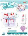 OBL873028 - 6 LIGHT BOTTLE 1 BALL PVC BOWLING BALL (SNOWMAN)