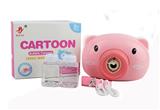 OBL873193 - Pink pig cartoon pig camera bubble machine