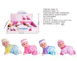 OBL874014 - 6-INCH ELECTRIC SINGING AND CRAWLING DOLL