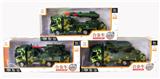 OBL874072 - 1: 32 army green alloy military vehicle