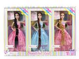 OBL874451 - 11.5 SOLID BODY 9-JOINT WEDDING DRESS BARBIE 3 MIXED 3PCS