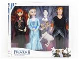 OBL874474 - 11.5 INCH 12 JOINT REAL SNOW PRINCESS AND EMPTY SNOW PRINCE 3 WITH SNOW TREASURE REINDEER