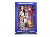 OBL874476 - 11.5 INCH SOLID 9-JOINT FASHION BARBIE WITH VIOLIN ENTRING ACCESSORIES