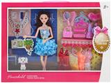OBL874487 - 11 INCH 11 JOINT 3D REAL-EYE REAL CLOTHES FOR BEAUTIFUL GIRL WITH NECKLACE HANGER