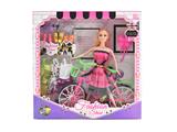 OBL874513 - 11.5 REAL LIVE HAND FASHION BARBIE WITH BICYCLE BLISTER ACCESSORIES