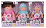 OBL874516 - 2 MEN AND 1 WOMAN 3 12 INCH ENAMEL EXPRESSION BABY WITH IC BOTTLE