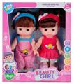 OBL874549 - TWO 8-INCH ENAMEL LIVE EYE GIRLS MIXED