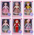 OBL874553 - 14 30CM SOLID BODY 23 JOINTS 3D REAL EYE FASHION LORI AND HEADDRESS