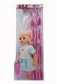 OBL874658 - 20 INCH BENT FEET FOUR PUSH CART GIRL