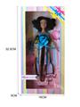 OBL874844 - 11 INCH STYLISH BLACK-SKINNED CASUAL 鑺?DOLL