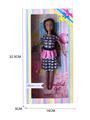 OBL874846 - 11 INCH FASHION BLACK SKIN CASUAL BARBIE DOLL