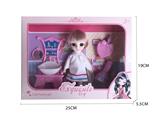 OBL874888 - 6 INCH 13 JOINT 3D EYE BATHROOM DOLL