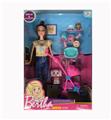 OBL874917 - 11 INCH STYLISH CASUAL 鑺?DOLL