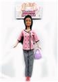OBL875214 - 11 INCH BLACK SKIN CASUAL BARBIE DOLL