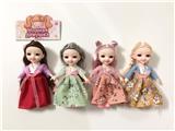 OBL875451 - 6 INCH JOINT FASHION REAL EYE KOREAN CLOTHING DOLL
