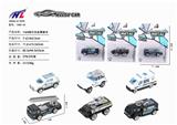 OBL876184 - 1: 64 SLIDING ALLOY POLICE CAR